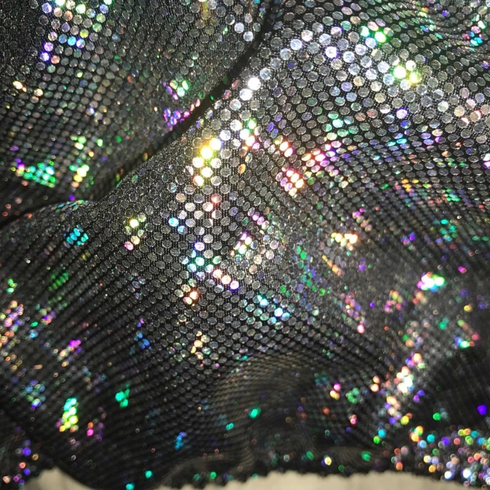 ✨SOLD✨Silver Rave Shorts - Picture 3 of 4